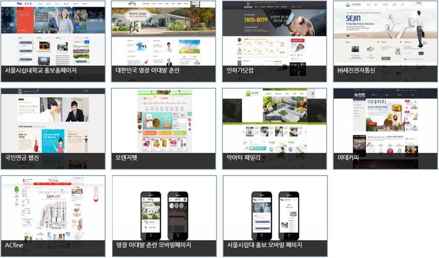 Web 서울시립대, 국민연금공단외 500 여종 WEB, CMS 개발