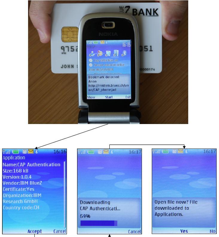 NFC-CAP 기술 적용성보안성편의성 프로그램의설치 NFC