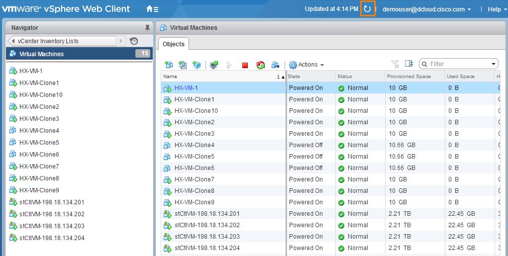 vcenter Inventory Lists 메뉴로돌아가서 Cisco HX Data Platform 을클릭 8.