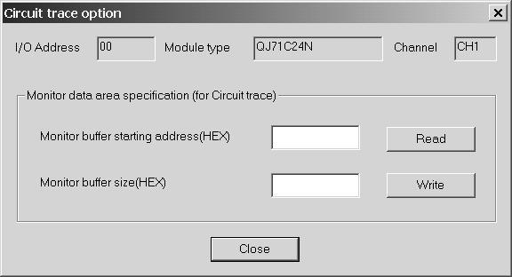 9 디버그지원기능 항목표시 / 설정내용 Monitor buffer starting address setting Monitor buffer size setting 트레이스데이터를저장할모니터버퍼영역의선두어드레스를설정합니다. 16 진수로입력하십시오.