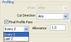 22. 마법사기능을통해슬롯부위의툴패스를생성시킬수있다. Profiling ( 프로파일 ) 옵셋황삭모델 (Offset Area Clearance) 작업창에마지막프로파일추가 (Final Profile Pass) 마지막프로파일툴패스를선택할수있게추가되었다.