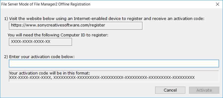 제어 PC 가인터넷에연결되지않은경우 1 [Register Offline] 을클릭합니다.