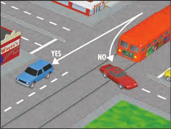 사고는교차로에서발생하는데그이유는승용차운전자가대형트럭이얼마나가까이있는지또는얼마나빨리주행하는지를깨닫지못하기때문입니다. 버스, 전차및트롤리보행자를위해별도로설치했고도로표면에볼록버튼이나마커표시해놓은안전구역으로주행하지마십시오.