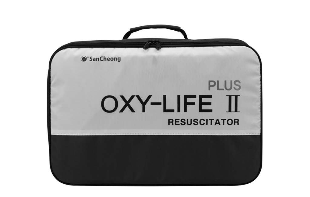 5kgf/ cm2 ) 로감압시켜자동전환기, 산소흡인기및산소흡입용비닐마스크등으로산소를보내는역할을함 휴대용가방 호흡기용마스크 ( 산소흡입용 )