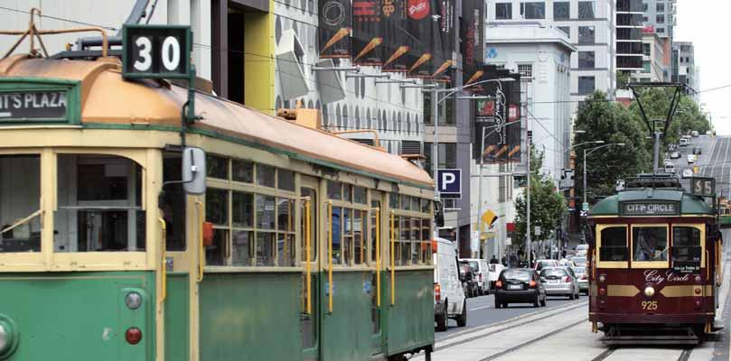 There are countless little alleys off the main streets of Melbourne, such as Degraves Street and Centre Way; two