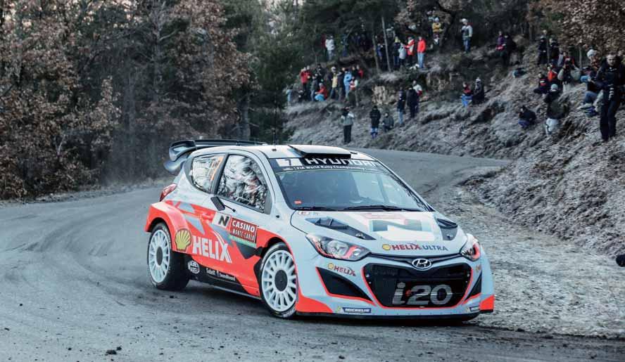 The World Rally Championship consists of 13 races held at different locations across the four continents.