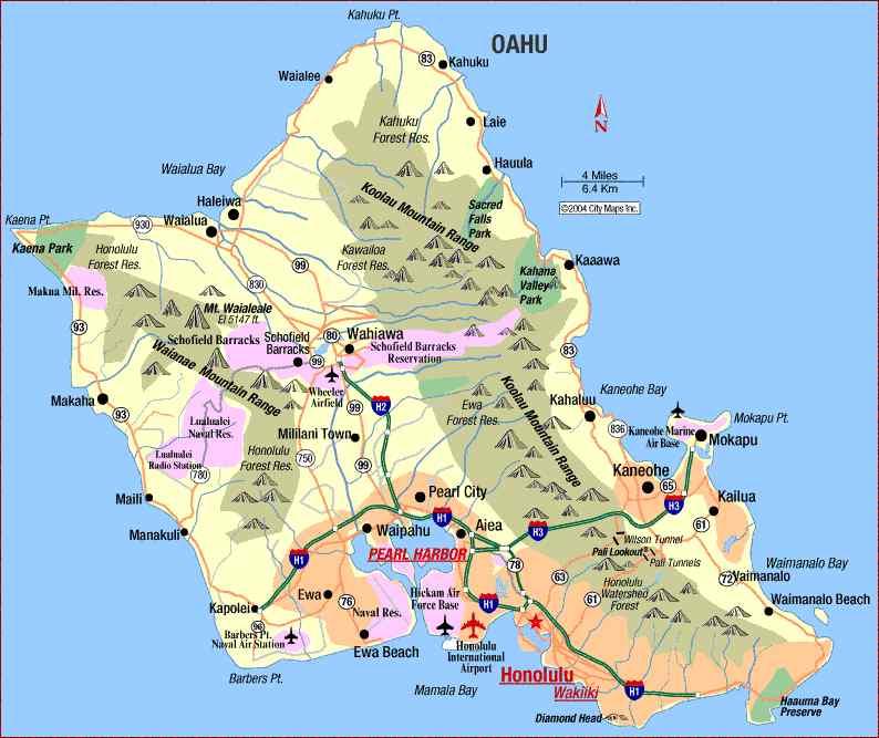 오아후섬 마우이섬 ㅇ오아후 는총면적 km2로크기가제주도의