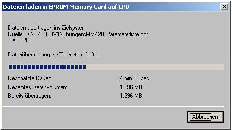 S7 프로젝트를열지않으면 "PLC Save to Memory Card..." 기능은실행되지않습니다!! 2. 마이크로메모리카드 (MMC) 로구성된 S7 CPU 를선택해야합니다.
