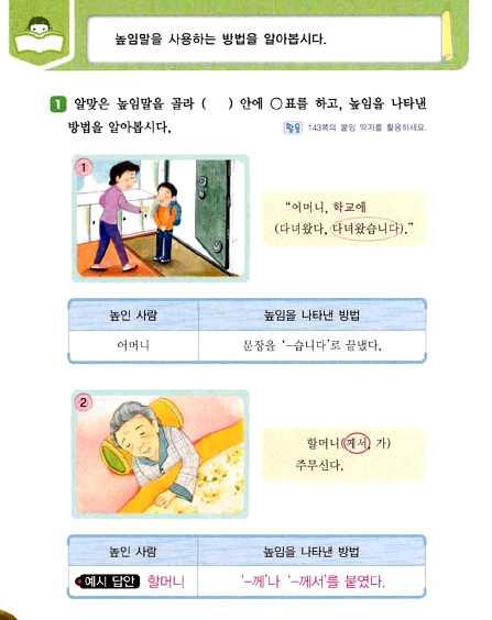 높임법높임말의예