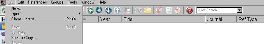 Endnote File 메뉴 Import File 선택