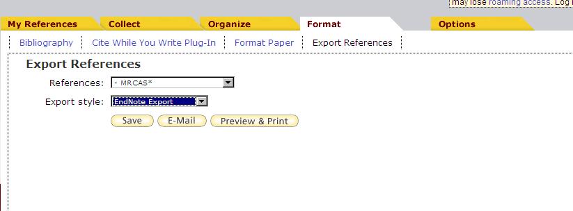 8) Format - Export Reference 로서지파일출력