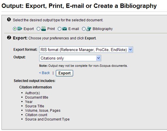 (3) Export format: RIS format (Reference Manager,