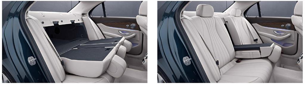 접이식시트 (E 300 이상모델기본사양 ) 접이식시트는트렁크공간활용도를높이는역할을한다.