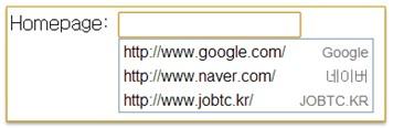 http://www.jobtc.kr ( 5.html 요소) <option value="http://www.google.com/" label="google"> <option value="http://www.naver.com/" label="네이버"> <option value="http://www.jobtc.kr/" label="jobtc.