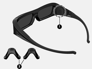 HP 3D 액티브셔터안경사용 3D 경험은활성 3D 콘텐츠와 3D 안경으로시작합니다. 3D 안경은배터리로작동하며사용자의 3D 컴퓨터에서 IR( 적외선 ) 에미터에무선으로연결됩니다. 경고! 3D 안경을사용하기전에 3D 안전정보를읽어보시기바랍니다. 참고 : 최적의 3D 시청을위해서는컴퓨터디스플레이에서약 1.5 미터 (5 피트 ) 이내의거리를유지해야합니다.