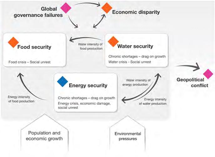 World Economic Forum 2011 에서는정책결정권자로하여금안보요소의 위기에따른경제적위험성에대한이해를돕고대응할수있는방안을마 련할수있는틀을제안함 [ 그림 2.