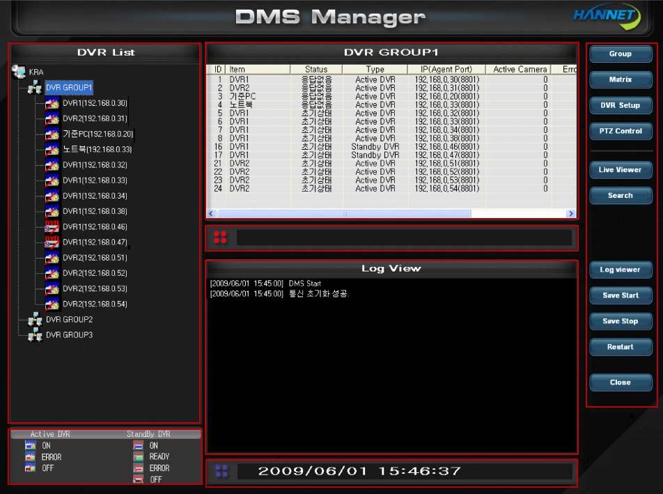 Digital Video Recording System DMS DVR