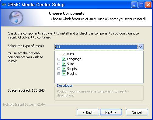 XBMC 홈페이지에서 Windows 버전의최신프로그램을다운로드합니다. http://xbmc.