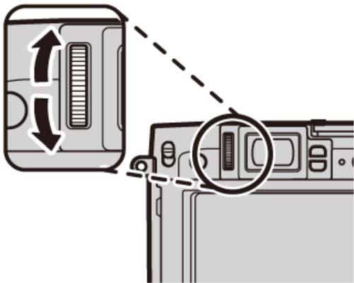 시도조절 카메라에는개인의시력차를보조하기위해시도조절기능이내장되어있습니다.