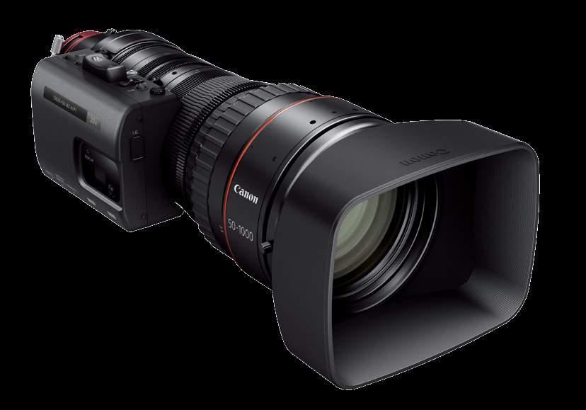 CINE-SERVO Lens CN20x50 IAS H 다양한사용자설정기능의착탈식서보드라이브유닛채용 업계표준카메라를지원하는초고화질 4K/HDR 촬영 슈퍼 35mm 상당, APS-C 센서크기대응 풀프레임, APS-H 센서크기대응 (1.