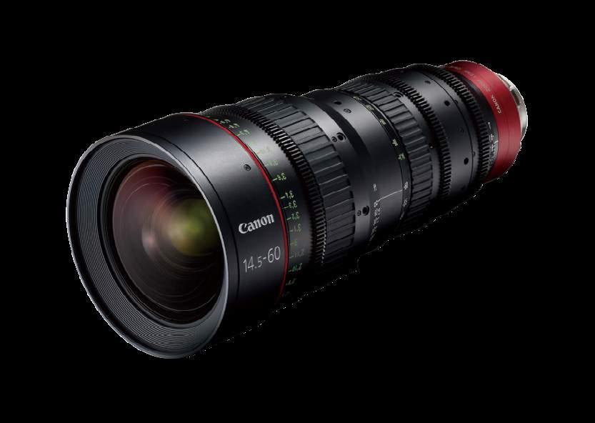 TOP END ZOOM Lens CN-E14.5-60mm T2.6 L S/SP 광각에서표준영역까지커버하는 4K 줌렌즈 소형, 경량디자인의 4.1x 줌 업계탑클래스의광각단 14.