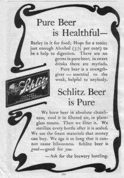 광고와소비자행동 20 슐리츠 (Schlitz) 맥주 : 1910