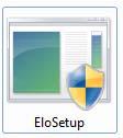 Windows 7 설치의경우, EloSetup