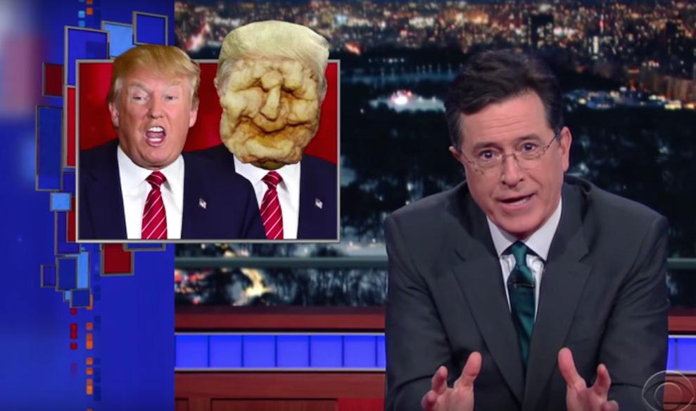 [ 그림 2-3] 콜베어리포트캡처화면 출처 : Stephen Colbert explains why he thinks Donald Trump doesn't really