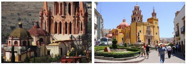 Allende) 와과나후아또 (Guanajuato)( 왕복 7~8시간 ) 식민지시대건물이많이남아있는아름다운도시들이다.