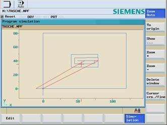 시뮬레이션 6 기본구성 SINUMERIK 802D sl pro 는공정안전성향상을위해통합시뮬레이션기능을제공합니다.