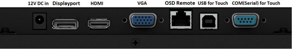 커넥터패널및인터페이스 터치스크린디스플레이연결 1. HDMI/DP/VGA 비디오케이블로 HDMI/DP/VGA 입력커넥터와 HDMI/DP/VGA 비디오소스를 연결합니다. 최상의 VGA 커넥터성능을얻을수있도록비디오케이블의나사를조여줍니다. 2.
