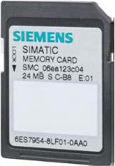 SIMATIC 메모리카드 프로그램데이터를저장하고유지보수작업시 CPU 를손쉽게교체하기위한최대 2GB 의 SIMATIC 메모리카드 4.1.