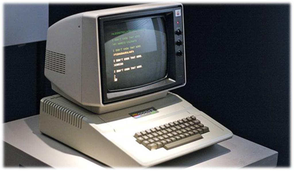 Computer 컴퓨터의대중화 Apple II 초창기의컴퓨터는너무비싸고커서정부기관이나기업에서만사용 1977년미국의애플 (Apple) 사에서 애플 II
