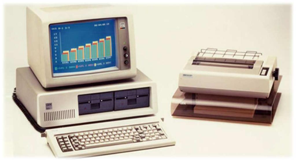 사에서 Personal Computer 5150 을출시 내부구조를완전히공개하여누구나호환기종을만들수있게함» 이전에나온애플 II 를완전히밀어내고개인용컴퓨터의대명사가됨» 현재사용하는 PC