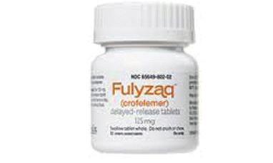 에이즈환자설사증상완화제인풀리작 (Fulyzaq ) 은희귀의약품으로 2012 년 12 월에판매허가를받은최초의경구용천연물의약품임.
