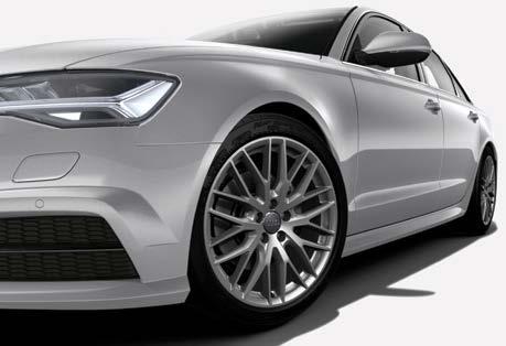 Audi 싱글프레임그릴은고광택블랙수평슬랫의새로운형태를가지고있습니다.