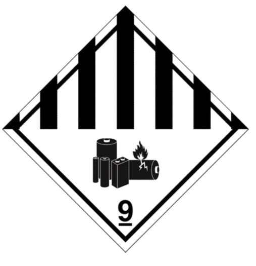 특별규정 리튬배터리포장화물용 Label 및 Mark 384 리튬배터리위험물용 Label(No. 9A) - IMDG Code 제 5.2.