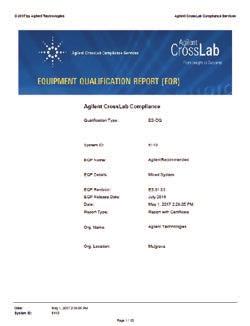 AGILENT 5110 ICP-OES 전체분석기간의규정준수 애질런트는다양한소프트웨어솔루션, 재료및서비스를제공합니다 규정준수를위해제조된기기 애질런트는품질관리시스템, 제품수명주기설명서, 소프트웨어개발을위한제품검증신고서를모두갖추고규제준수에역점을두고있습니다. CrossLab 적격성평가서비스는다음이점을제공하여규제위반위험을줄입니다.
