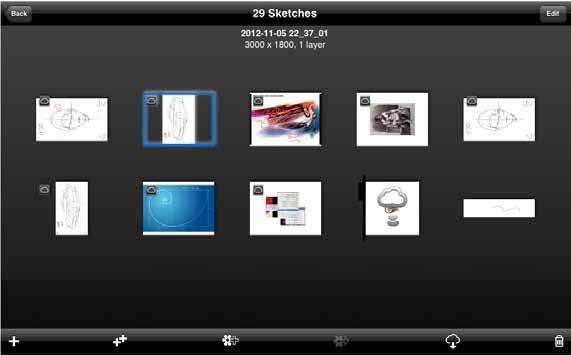 갤러리 갤러리는 ipad 용 SketchBook Pro 의한컴포넌트입니다.