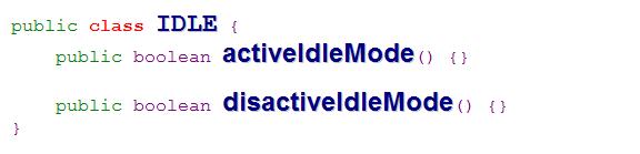 1.1.3. 대기상태 activeidlemode 시스템을강제로 IDLE_MODE 에들어가도록합니다 (IDLE_MODE 켜짐 ). disactiveidlemode 시스템을강제로 IDLE_MODE 에서나오도록합니다 (IDLE_MODE 꺼짐 ). 1.