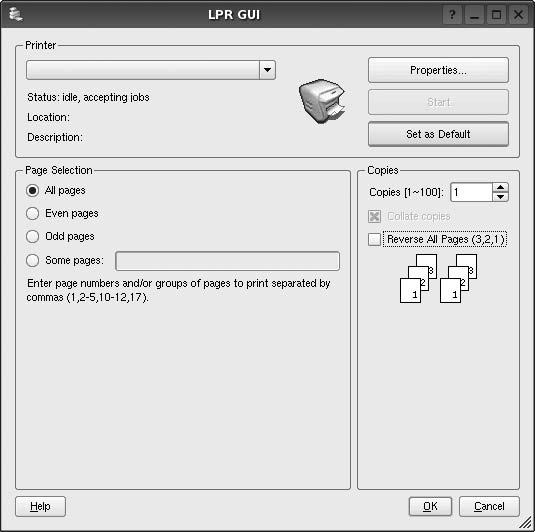 3 LPR GUI 화면이열리면프린터목록에서프린터를선택하고