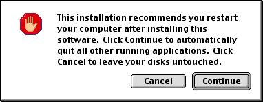 [ 재가동 ] 버튼을클릭한다 Macintosh 가재가동됩니다. 1 4.