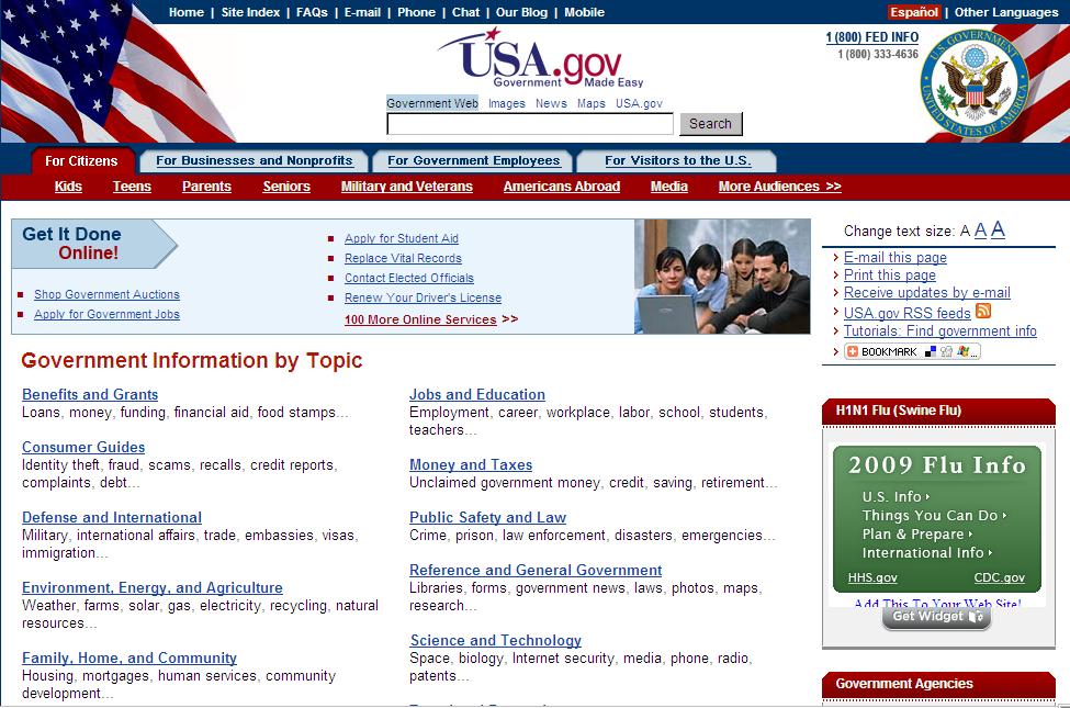 < USA.gov 홈페이지 > 참고 USA.gov 의클라우드컴퓨팅도입후성과 총무청은 USA.