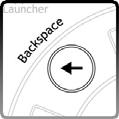 Backspace 키보드의 [Backspace] 키와같은역할을하는버튼입니다.