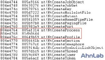 exe 나 Notepad.exe와같이 Windows 디렉터리에같이있으면악성 lpk.dll이먼저실행된다. [ 그림1-48] 악성 lpk.dll 실행모습 1. Int 13h 를후킹후, 원본 MBR 코드를복호화하여 MBR 영역에덮어쓴후실행한다.