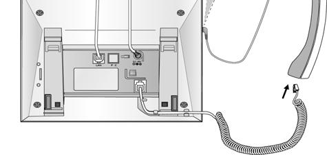 케이블연결 C B D A 케이블연결방법 A. 우선먼저송수화기를연결합니다. 전화선의한쪽끝을송수화기에연결하시고, 다른한쪽끝은전화기바닥의송수화기잭에연결하십시오. B. 헤드폰의선을전화기왼쪽에있는이어마이크잭에연결하십시오. C. 전화기의바닥에있는포트에어댑터케이블의한쪽끝을연결하고, 다른한쪽은콘센트단자에연결하십시오.