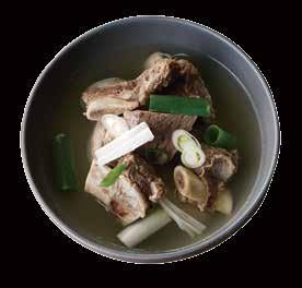 Artisanal Korean prime beef knee cartilage soup Artisanal Korean prime beef
