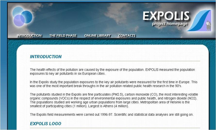 1) 유럽의 EXPOLIS (Air Pollution Exposure