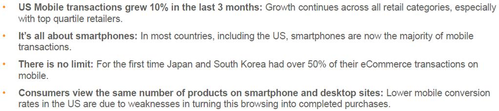 2) The 3 Key US Mobile Shopping Trends ( 미국모바일쇼핑의 3 가지핵심트렌드 ) -