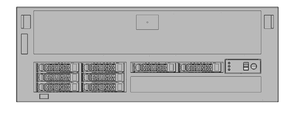 SPARC M10-4 단일 SPARC M10-4 장치는빌딩블록의구성없이사용됩니다.